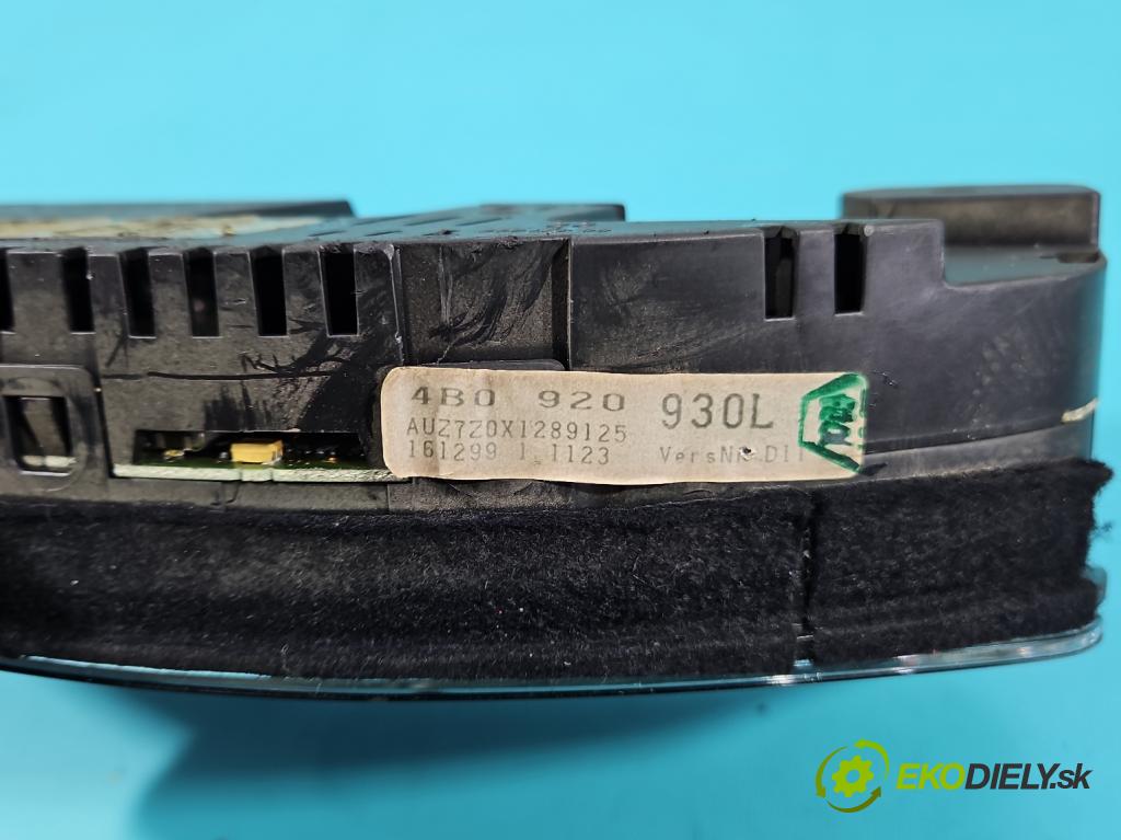 Audi A6 C5 1997-2004 2.4 V6 165 hp automatic 121 kW 2393 cm3 4- Přístrojová deska 4B0920930L (Přístrojová deska)