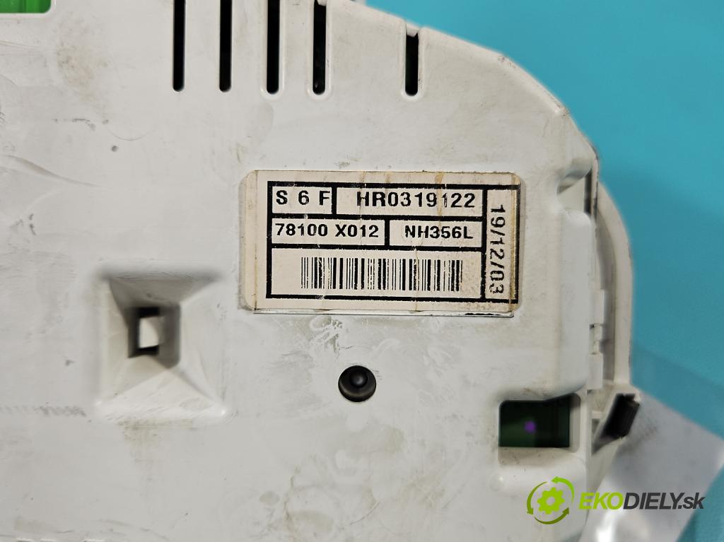 Honda Civic VII 2000-2006 1.7 ctdi: 101 HP manual 74 kW 1686 cm3 5- prístrojovka/ budíky HR0319122 (Prístrojová doska)