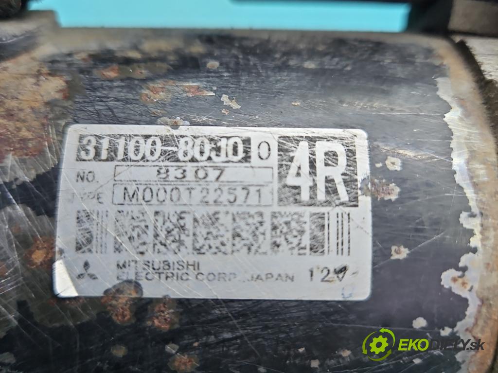 Suzuki SX4 I 2006-2014 2.0 16v 143 HP automatic 105 kW 1995 cm3 5- štartér 31100-8010 (Štartér)