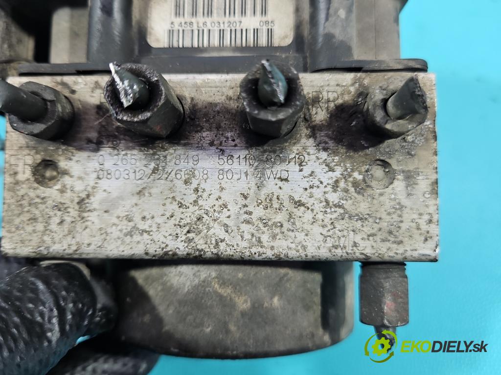 Suzuki SX4 I 2006-2014 2.0 16v 143 HP automatic 105 kW 1995 cm3 5- čerpadlo abs 0265800582 (Pumpa ABS)