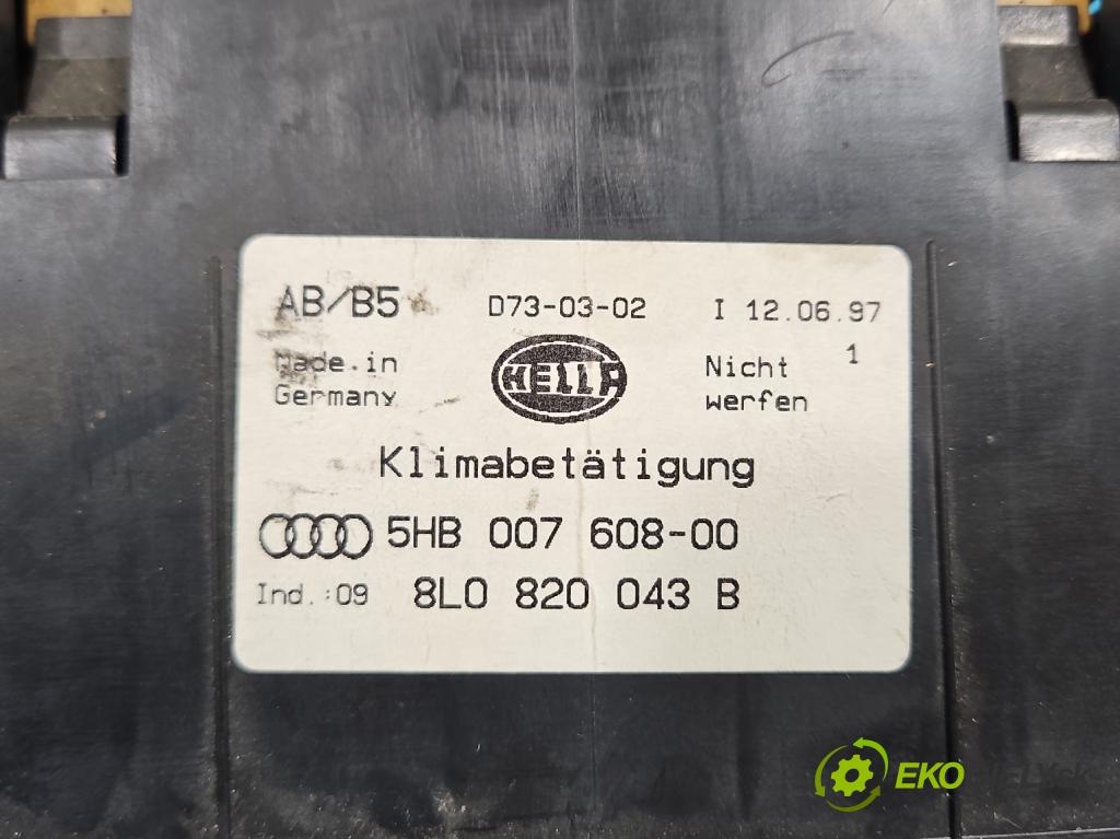 Audi A3 8L 1996-2003 1.8 20V 125 hp manual 92 kW 1781 cm3 3- palubní deska panel topení 8L0820043B