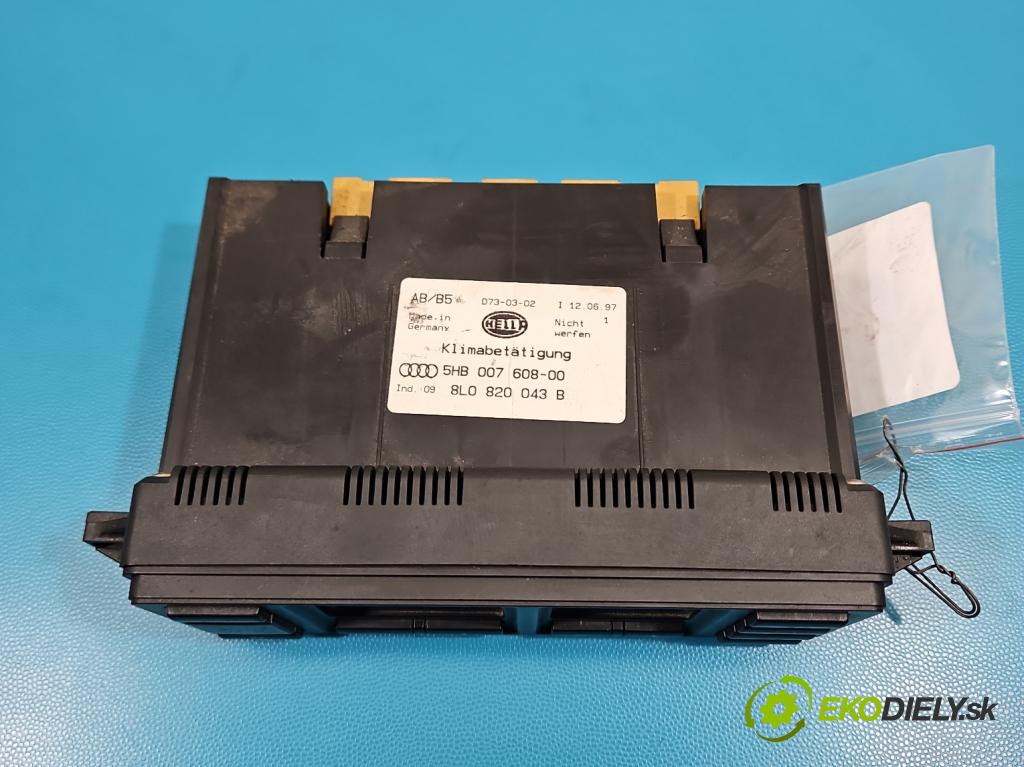 Audi A3 8L 1996-2003 1.8 20V 125 hp manual 92 kW 1781 cm3 3- palubní deska panel topení 8L0820043B