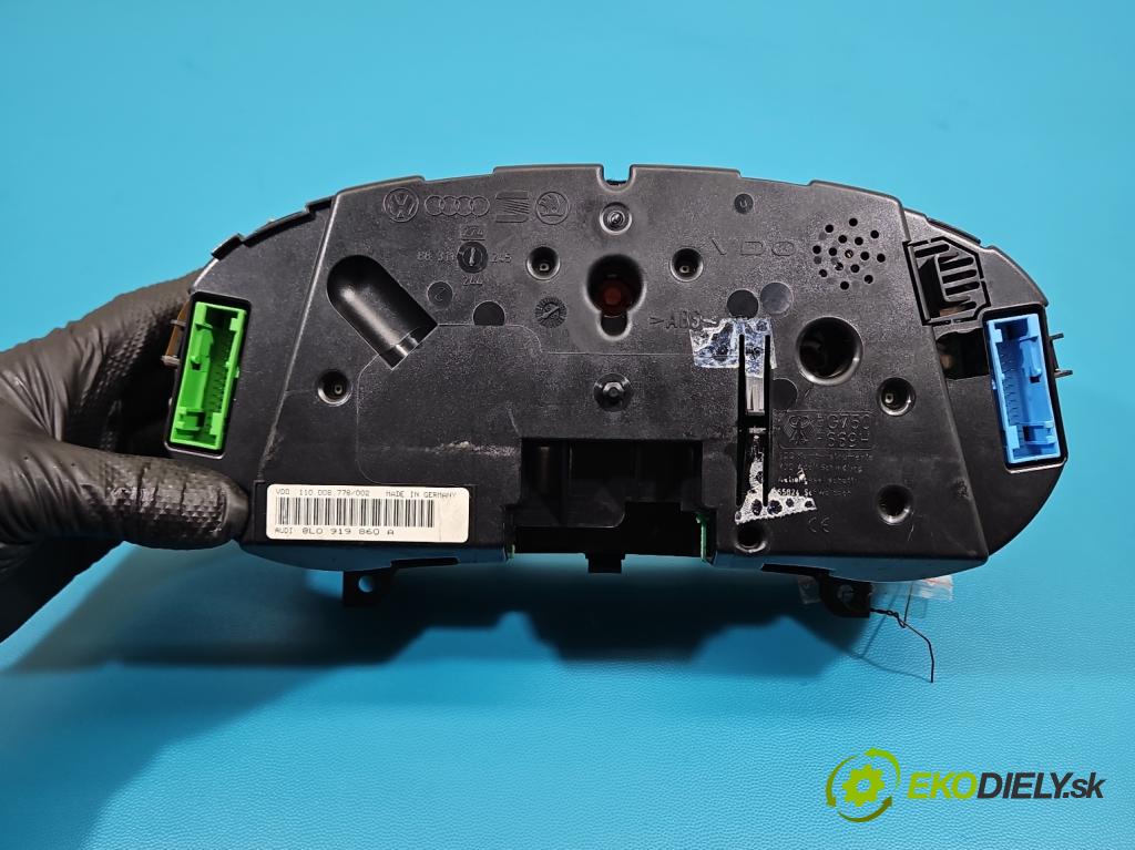 Audi A3 8L 1996-2003 1.8 20V 125 hp manual 92 kW 1781 cm3 3- Přístrojová deska 8L0919860A (Přístrojová deska)