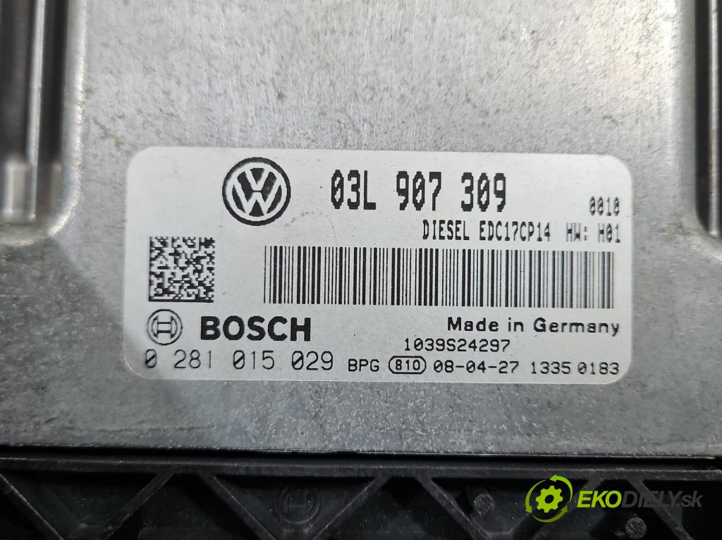 Vw Passat CC 2008-2016 2.0 TDI 140 HP manual 103 kW 1968 cm3 4- riadiaca jednotka motora 03L907309