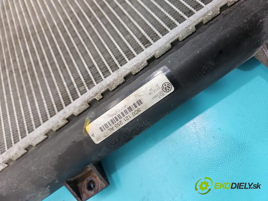 Vw Passat CC 2008-2016 2.0 TDI 140 hp manual 103 kW 1968 cm3 4- Chladič vody 3C0121253AL (Vodní chladič)