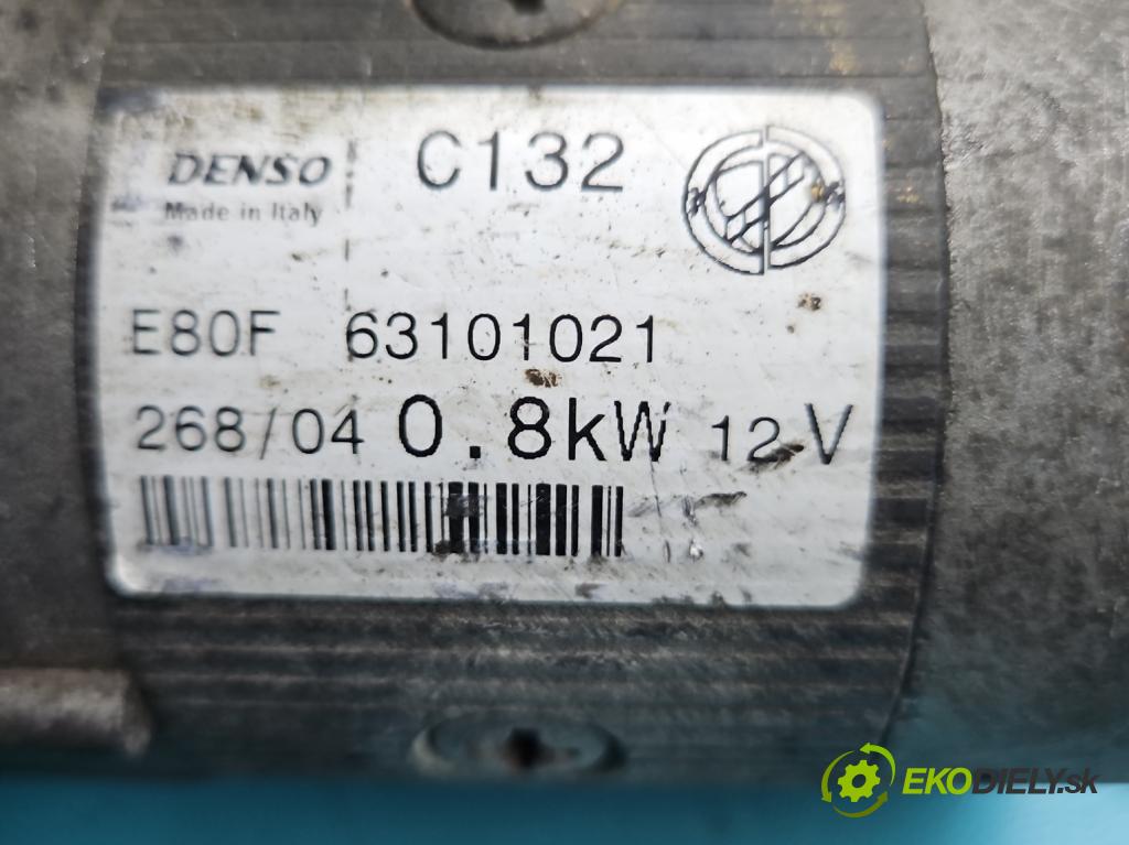 Fiat Panda II 2003-2012 1.1 54 hp manual 40 kW 1108 cm3 5- startér: 63101021 (Startér)