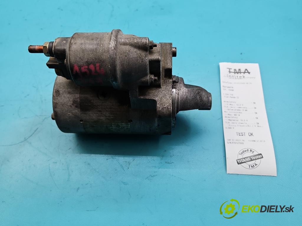 Fiat Panda II 2003-2012 1.1 54 hp manual 40 kW 1108 cm3 5- startér: 63101021 (Startér)
