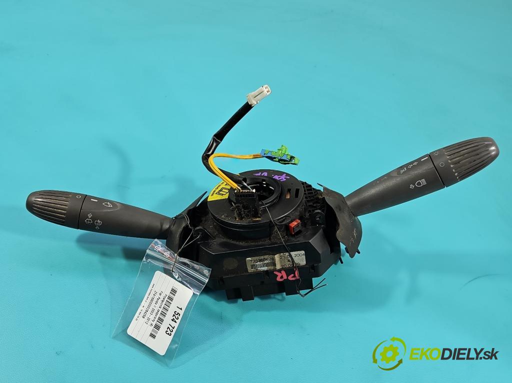 Fiat Panda II 2003-2012 1.1 54 HP manual 40 kW 1108 cm3 5- prepínač komplex: 735360978 (Prepínacie páčky pod volantom)