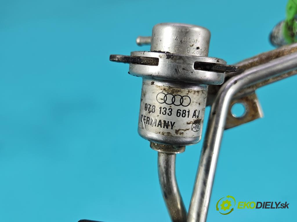 Audi A6 C5 1997-2004 2.4 V6 165 hp automatic 121 kW 2393 cm3 4- vstřikovač 078133551BB (Vstřikovač paliva)