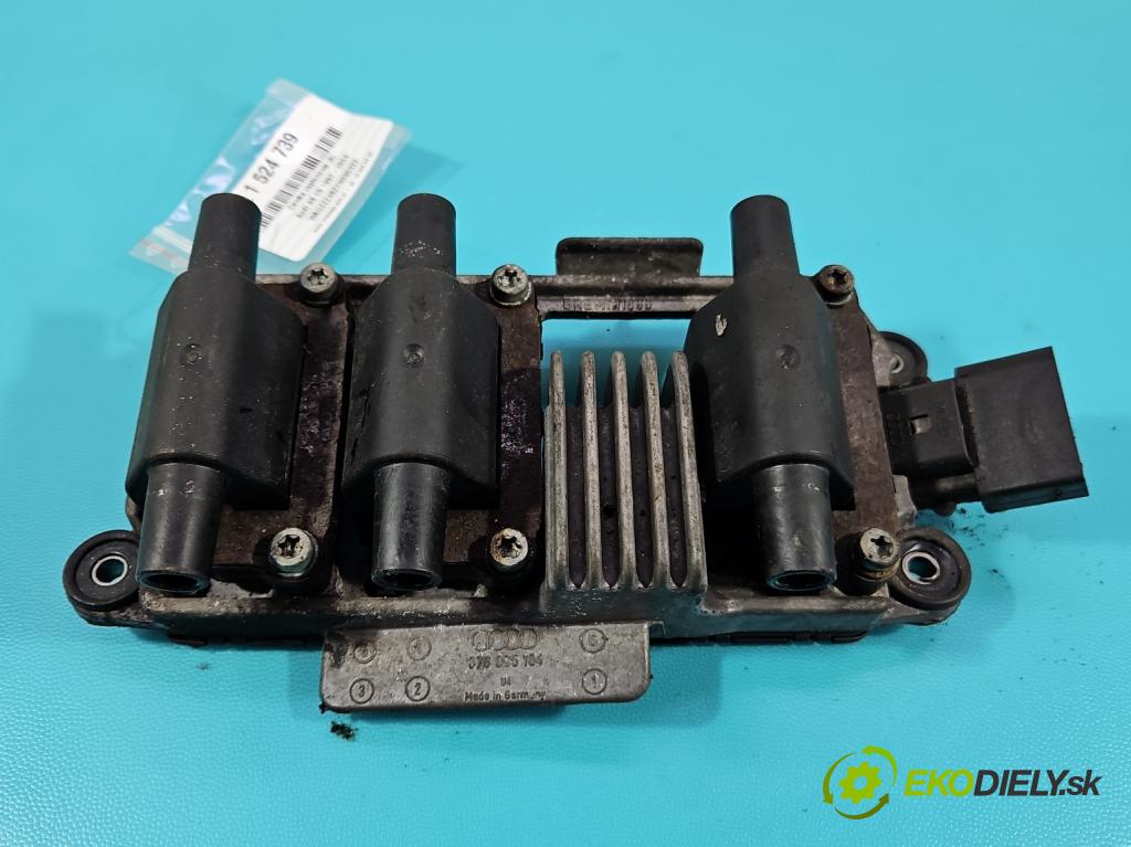 Audi A6 C5 1997-2004 2.4 V6 165 HP automatic 121 kW 2393 cm3 4- cievka zapaľovacia 078905104 (Zapaľovacia cievka)