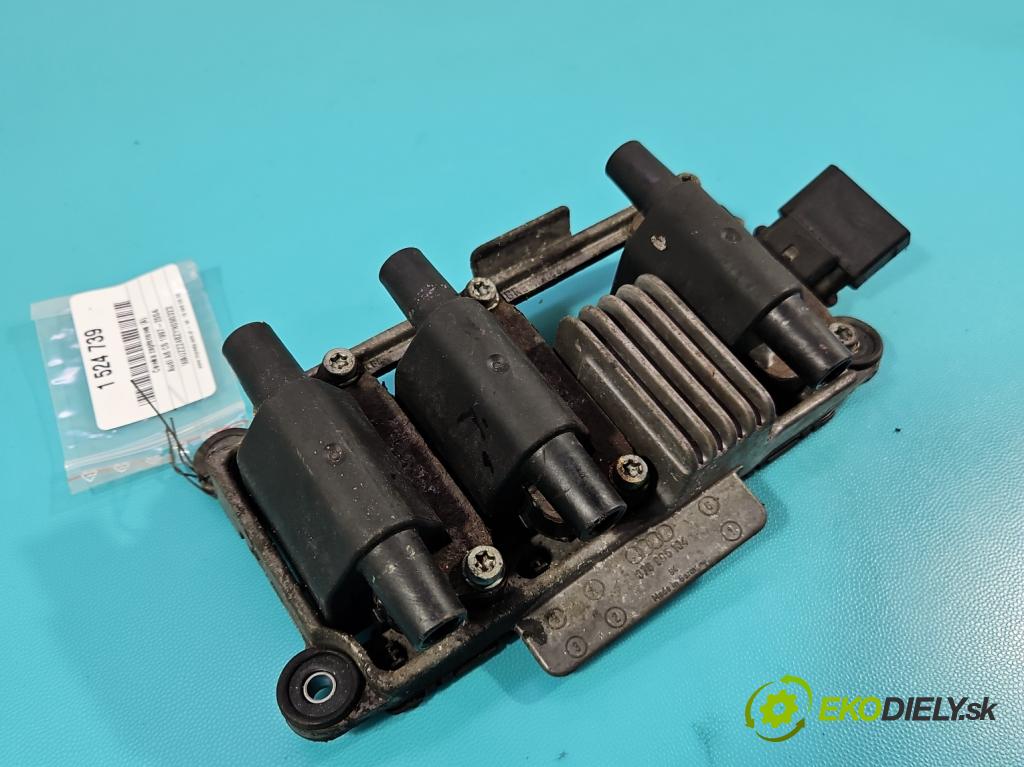 Audi A6 C5 1997-2004 2.4 V6 165 HP automatic 121 kW 2393 cm3 4- cievka zapaľovacia 078905104 (Zapaľovacia cievka)