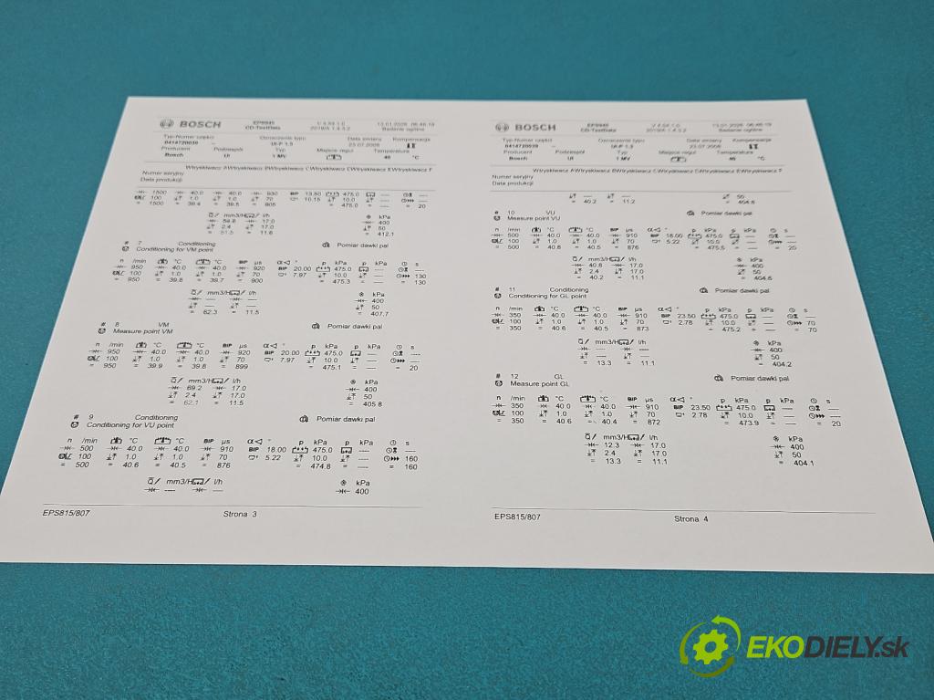 Vw Passat B5 1995-2005 1.9 TDI 131 HP manual 96 kW 1896 cm3 4- vstrekovacie čerpadlo 0414720039 (Vstrekovač paliva)