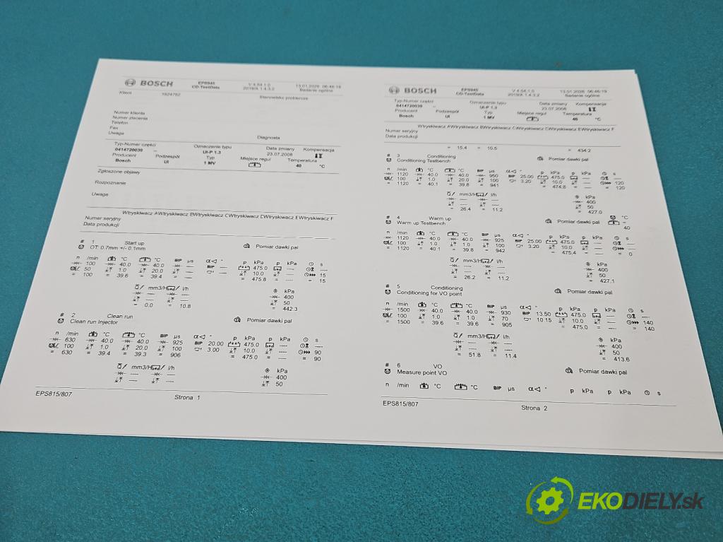 Vw Passat B5 1995-2005 1.9 TDI 131 HP manual 96 kW 1896 cm3 4- vstrekovacie čerpadlo 0414720039 (Vstrekovač paliva)