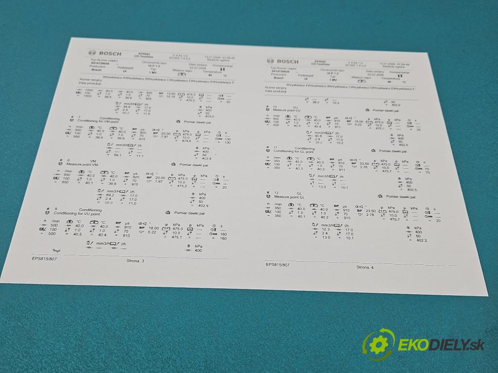 Vw Passat B5 1995-2005 1.9 TDI 131 HP manual 96 kW 1896 cm3 4- vstrekovacie čerpadlo 0414720039 (Vstrekovač paliva)