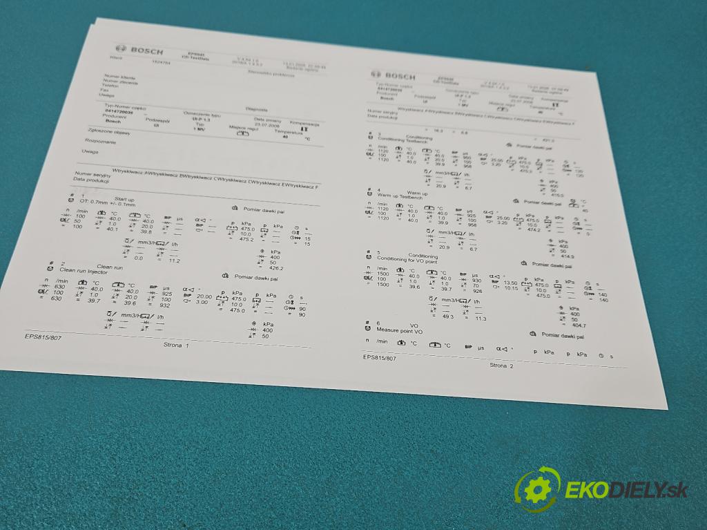 Vw Passat B5 1995-2005 1.9 TDI 131 HP manual 96 kW 1896 cm3 4- vstrekovacie čerpadlo 0414720039 (Vstrekovač paliva)