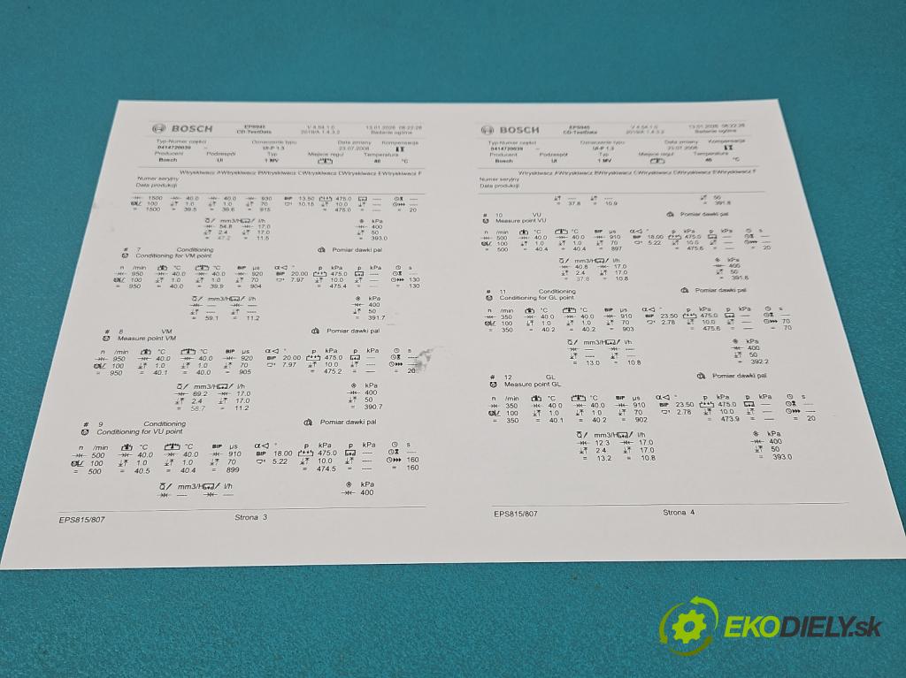 Vw Passat B5 1995-2005 1.9 TDI 131 HP manual 96 kW 1896 cm3 4- vstrekovacie čerpadlo 0414720039 (Vstrekovač paliva)