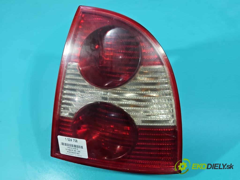 Vw Passat B5 1995-2005 1.9 TDI 131 HP manual 96 kW 1896 cm3 4- svetlo / reflektor zadné pravé 3B5945096AE (Kľučka dverí ostatné)