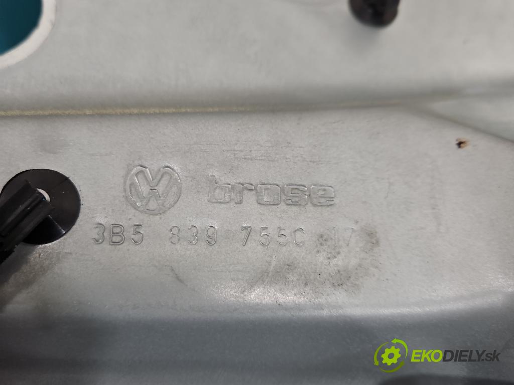 Vw Passat B5 1995-2005 1.9 TDI 131 hp manual 96 kW 1896 cm3 4- mechanismus stahování zadní levý 3B5839755C