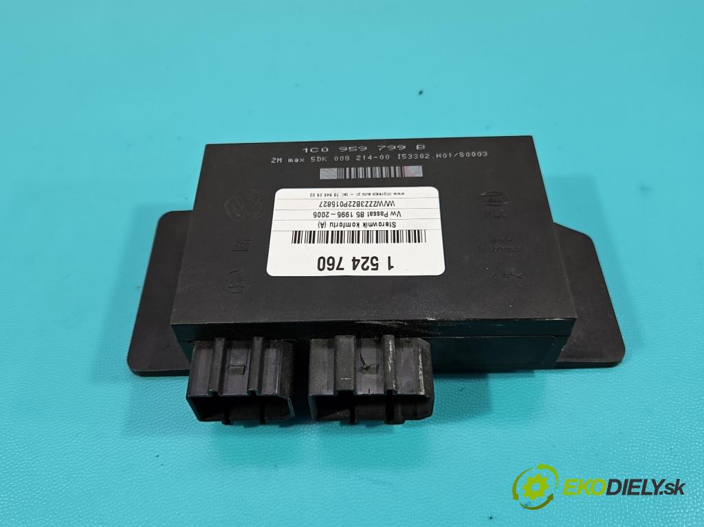 Vw Passat B5 1995-2005 1.9 TDI 131 hp manual 96 kW 1896 cm3 4- řídící jednotka komfortu 1C0959799B