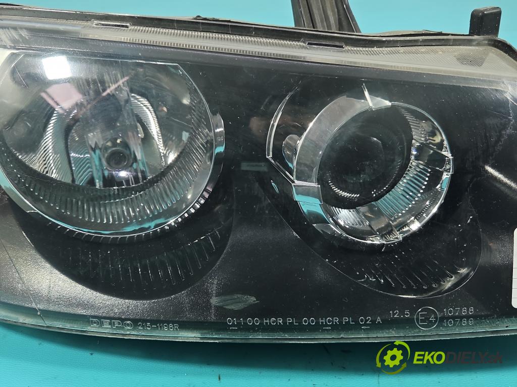 Nissan Almera N16 2000-2006 1.5 16V 98 HP manual 72 kW 1497 cm3 5- Reflektor: pravý  (Svetlo predné pravé)