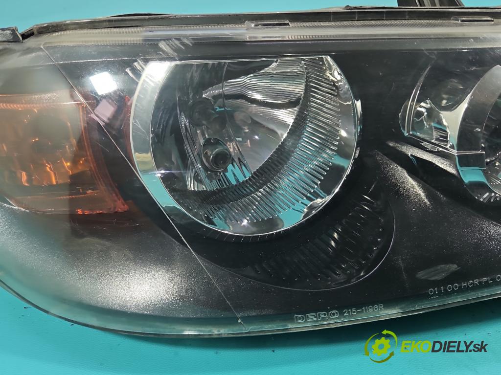 Nissan Almera N16 2000-2006 1.5 16V 98 HP manual 72 kW 1497 cm3 5- Reflektor: pravý  (Svetlo predné pravé)