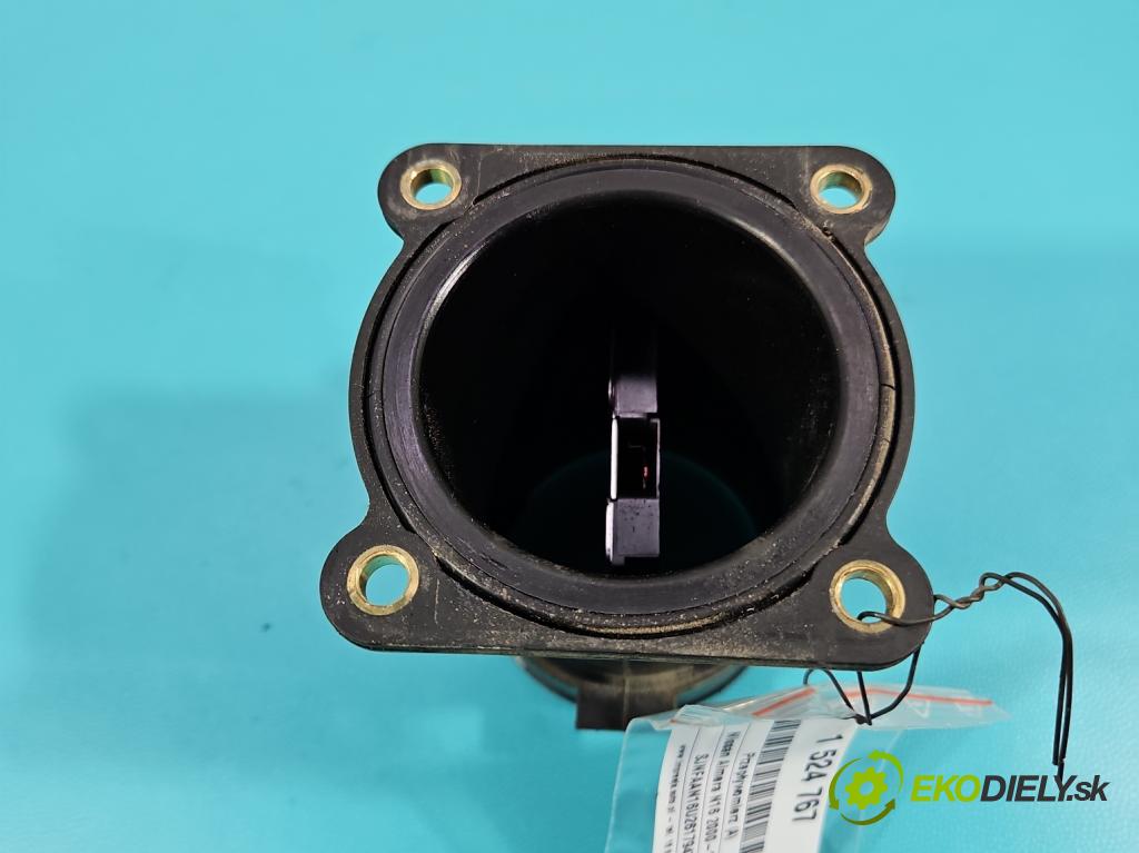 Nissan Almera N16 2000-2006 1.5 16V 98 HP manual 72 kW 1497 cm3 5- průtokoměr: AFH70M-38 (Váha vzduchu)