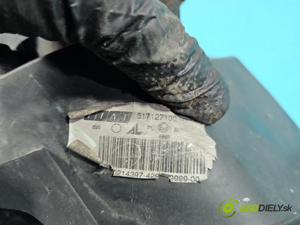 Fiat Stilo 1.6 16V 105 HP manual 77 kW 1598 cm3 5- Reflektor: pravý 517127100 (Svetlo predné pravé)