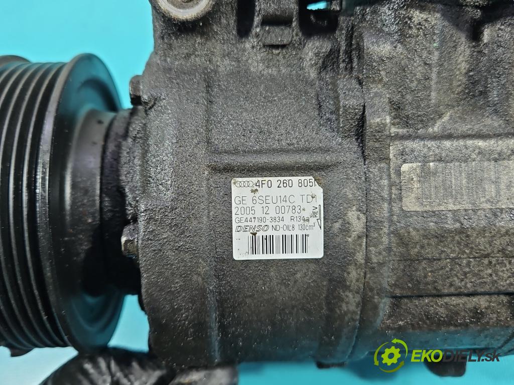 Audi A6 C6 2004-2011 2.7 TDI 179KM automatic 132 kW 2698 cm3 5- Kompresor: klimatizácie 4F0260805 (Kompresor klimatizácie)