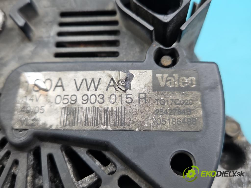 Audi A6 C6 2004-2011 2.7 TDI 179KM automatic 132 kW 2698 cm3 5- Alternator 059903015R (Alternátor)