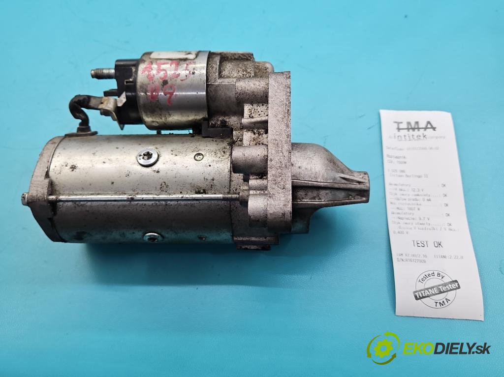 Citroen Berlingo II 2008-2018 1.6 hdi 90 hp manual 66.2 kW 1560 cm3 5- startér:  (Startér)