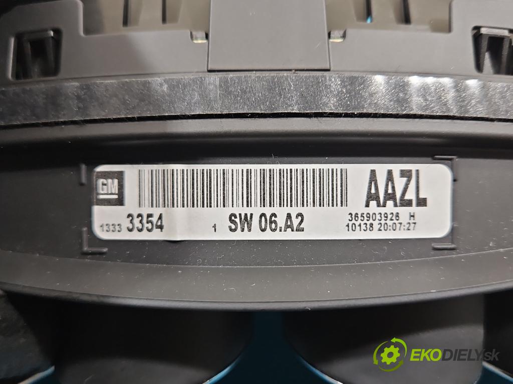 Opel Insignia A 2008-2017 2.0 T 220KM automatic 162 kW 1998 cm3 5- prístrojovka/ budíky 13333354 (Prístrojová doska)