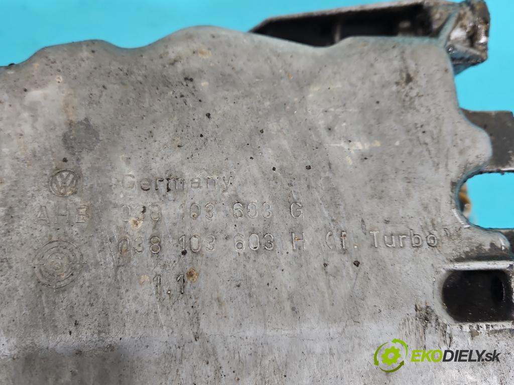 Audi A3 8L 1996-2003 1.8 20V 125 HP manual 92 kW 1781 cm3 3- vaňa olejová 038103603G (Olejová vaňa)