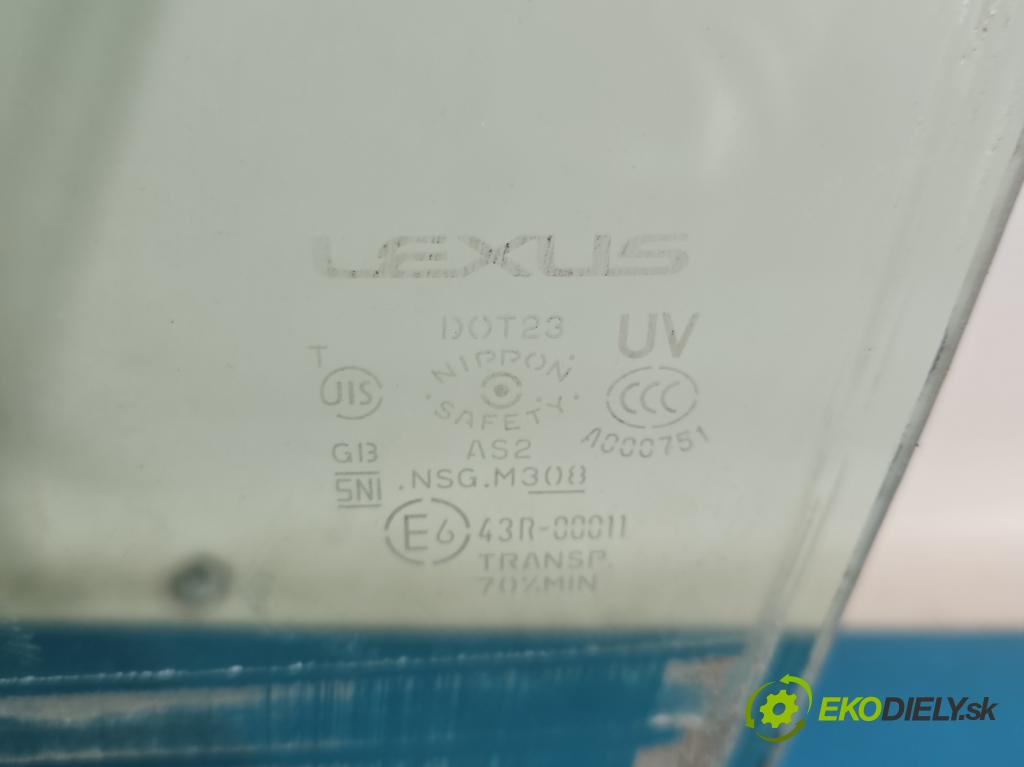 Lexus CT 2010-2022 1.8 VVTI 99 hp automatic 73 kW 1798 cm3 5- sklo dveře zadní levé