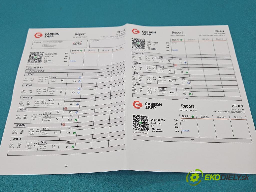 Bmw 5 E60 2003-2010 2.0d 150 HP automatic 110 kW 1995 cm3 5- vstrek 0445110216 (Vstrekovač paliva)