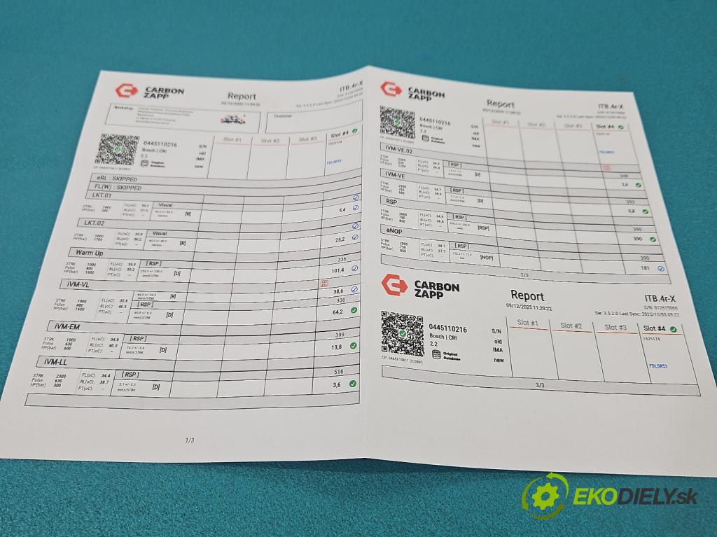 Bmw 5 E60 2003-2010 2.0d 150 HP automatic 110 kW 1995 cm3 5- vstrek 0445110216 (Vstrekovač paliva)