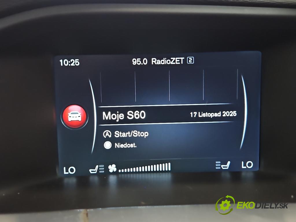 Volvo S60 II 2010-2018 2.0 D4 181KM automatic 133 kW 1969 cm3 4- Zobrazit: 31382065AE (Prístrojová doska)