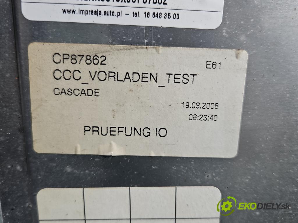 Bmw 5 E60 2003-2010 2.0d 150 HP automatic 110 kW 1995 cm3 5- Radio originál