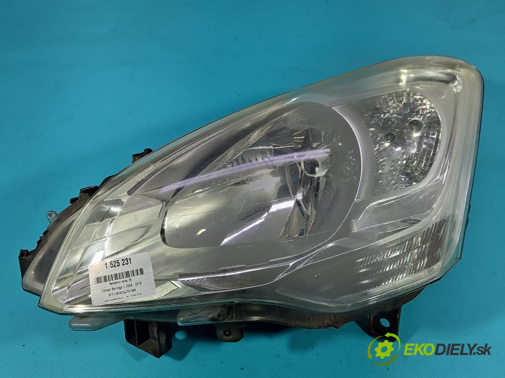 Citroen Berlingo II 2008-2018 1.6 hdi 90 HP manual 66.2 kW 1560 cm3 5- Reflektor: ľavý 9682828280 (Kľučka dverí ostatné)