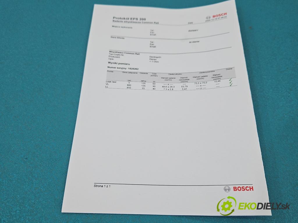 Opel Astra V  2015-2022 1.6 CDTI 110 HP manual 81 kW 1598 cm3 5- vstrek 55578075 (Vstrekovač paliva)