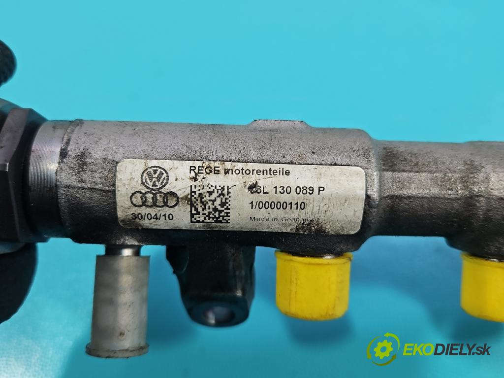 Vw Tiguan I 2007-2016 2.0d 140 HP manual 103 kW 1968 cm3 5- lišta vstrekovacia 03L130089P (Vstrekovacia lišta)