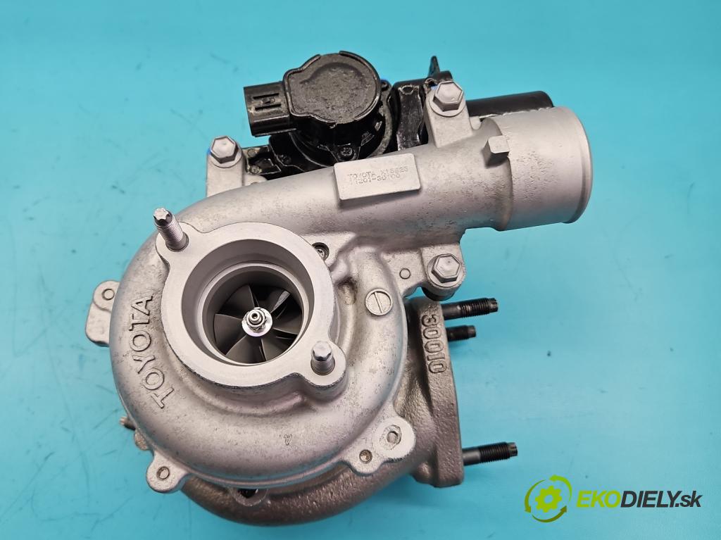 Toyota Land Cruiser J120 2002-2010 3.0 D4D 166 HP automatic 122 kW 2982 cm3 5- turbodúchadlo, turbo repasovaná 17201-30100
