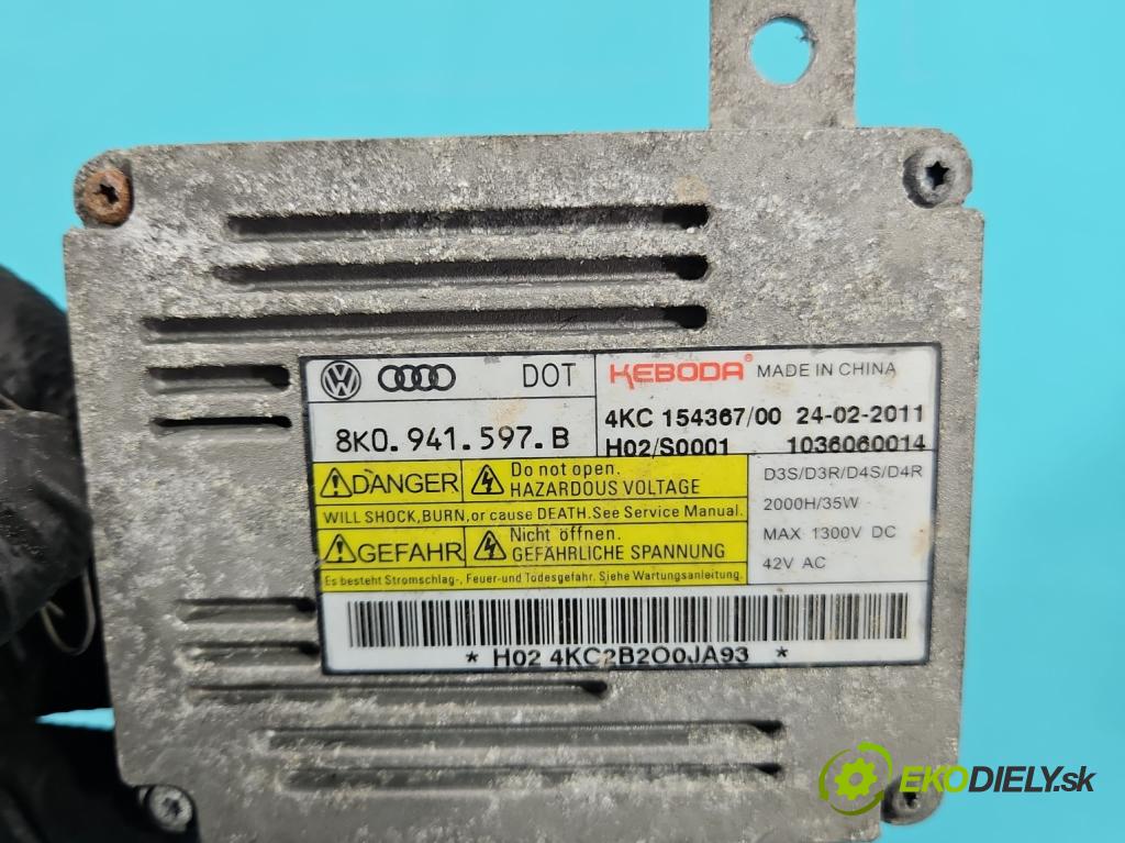 Vw Passat B7 2010-2014 2.0 TSI 211KM automatic 155 kW 1984 cm3 5- střídač: xenon 8K0941597B (Riadiaca jednotka xenónu)