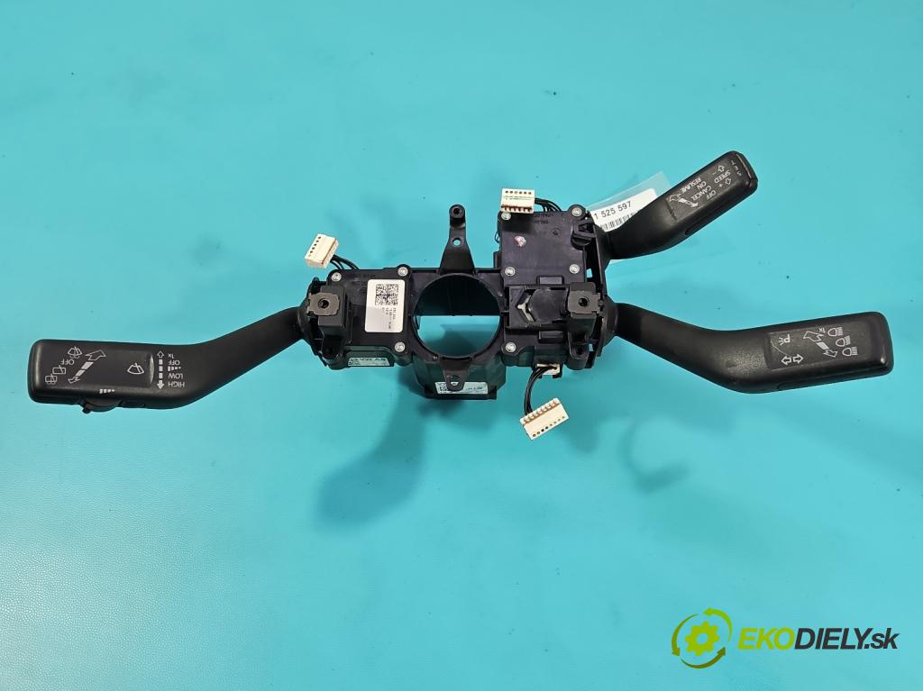 Vw Passat B7 2010-2014 2.0 TSI 211KM automatic 155 kW 1984 cm3 5- prepínač komplex: 3C9953502B (Prepínacie páčky pod volantom)