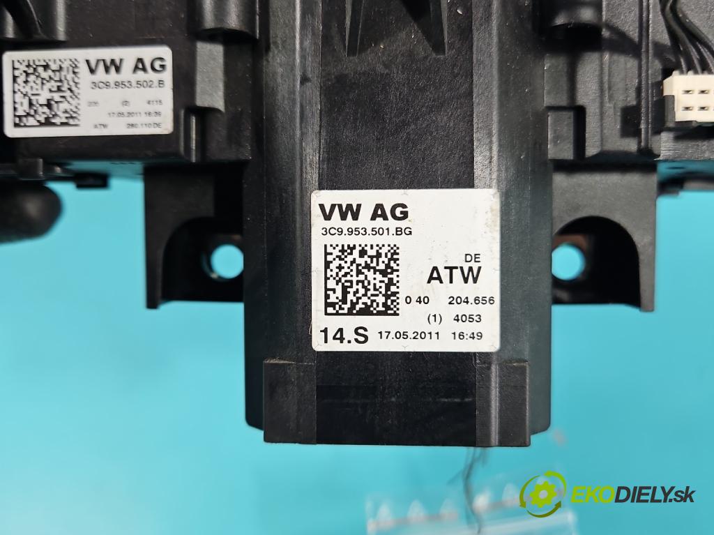 Vw Passat B7 2010-2014 2.0 TSI 211KM automatic 155 kW 1984 cm3 5- prepínač komplex: 3C9953502B (Prepínacie páčky pod volantom)