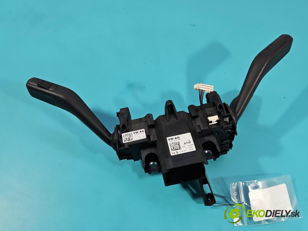 Vw Passat B7 2010-2014 2.0 TSI 211KM automatic 155 kW 1984 cm3 5- prepínač komplex: 3C9953502B (Prepínacie páčky pod volantom)
