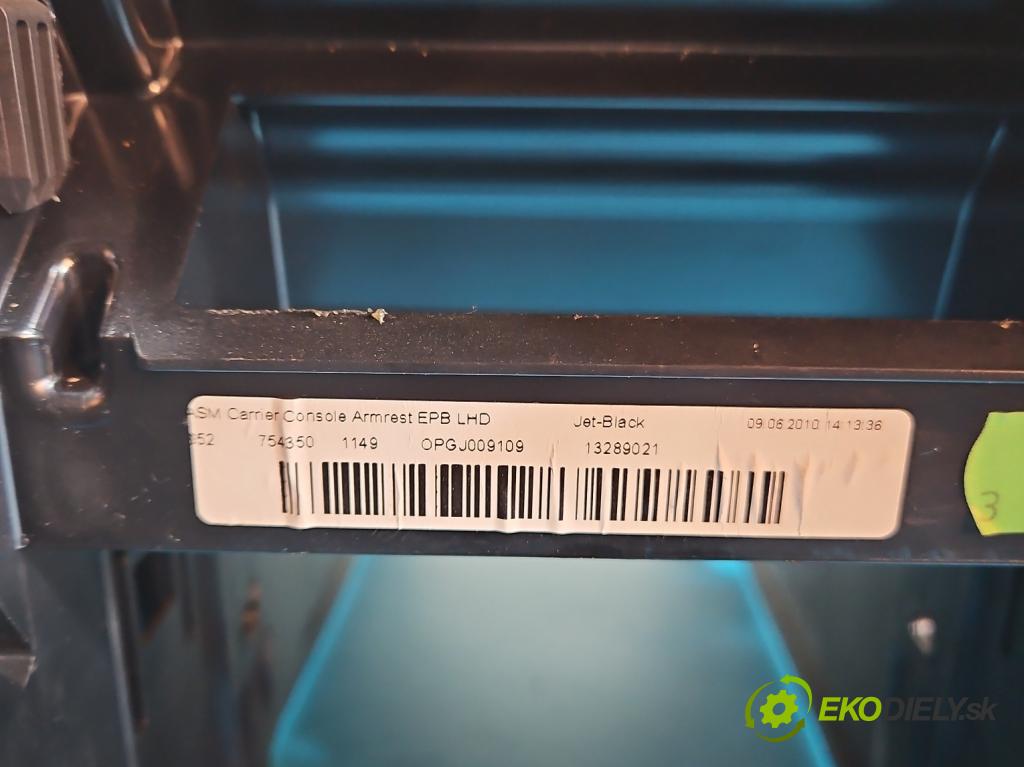 Opel Insignia A 2008-2017 2.0 T 220KM automatic 162 kW 1998 cm3 5- loketní opěrka 13289021 (Loketní opěrka)