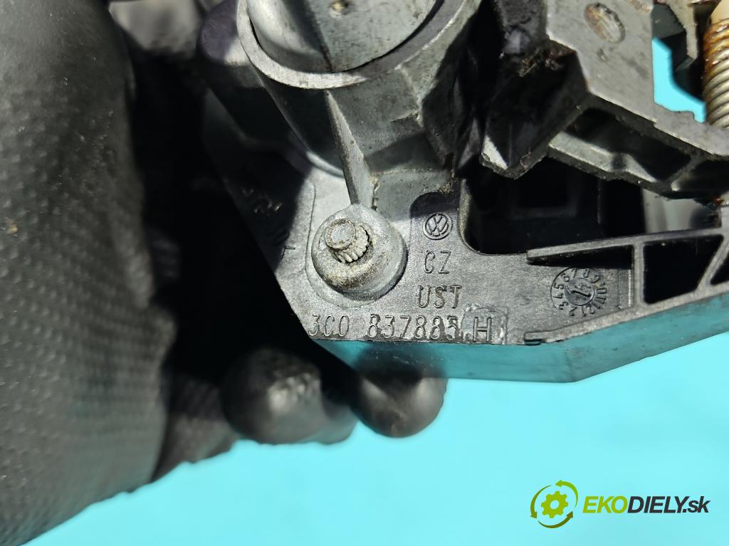 Vw Passat B7 2010-2014 2.0 TSI 211KM automatic 155 kW 1984 cm3 5- rukoväť predné ľavé mimo: 3C0837885H (Kľučka dverí vonkajšia predná ľavá)