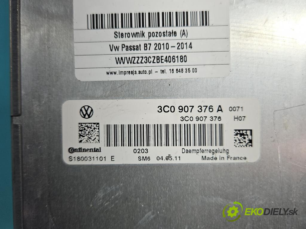 Vw Passat B7 2010-2014 2.0 TSI 211KM automatic 155 kW 1984 cm3 5- riadiaca jednotka ostatné 3C0907376A