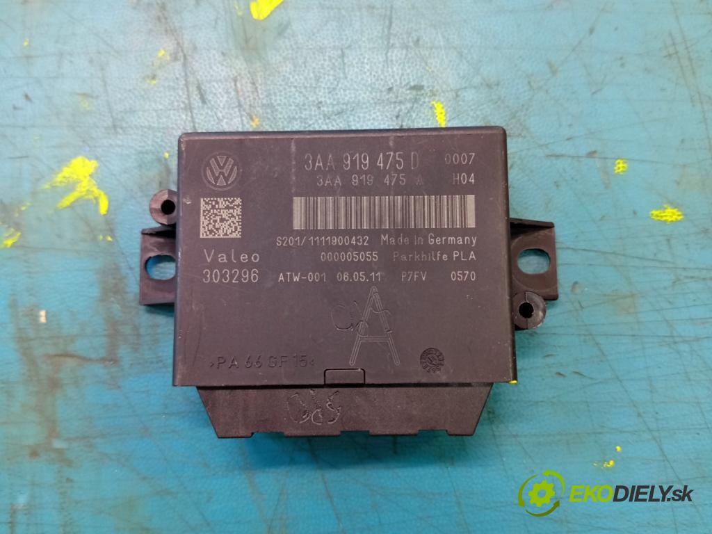 Vw Passat B7 2010-2014 2.0 TSI 211KM automatic 155 kW 1984 cm3 5- riadiaca jednotka parkovaní: 3AA919475D