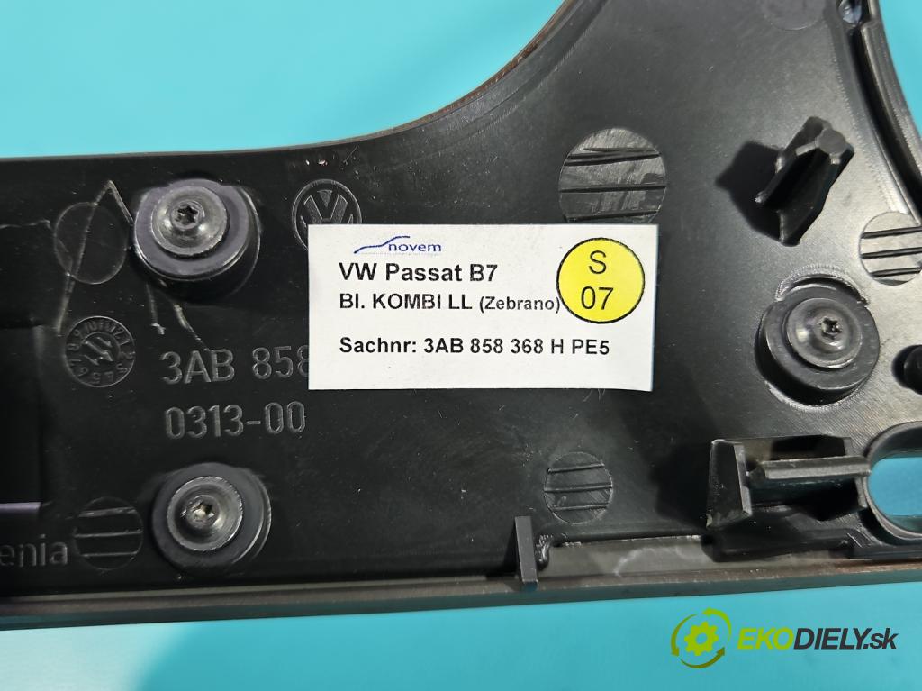 Vw Passat B7 2010-2014 2.0 TSI 211KM automatic 155 kW 1984 cm3 5- lišta ozdobná vnitŕní: 3AB858368H